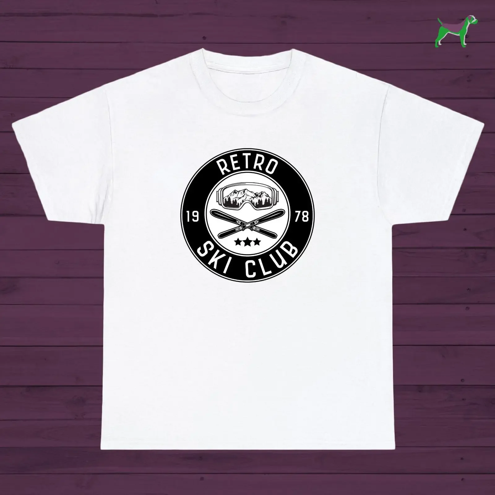 Retro Ski Club T Shirt Vintage Apres Cotton vintage Washed Unisex Soft Comfortable designer clothes streetwear Versatile Casual