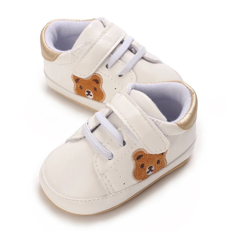 Spring and Autumn Cute Bear Pattern Sports Shoes 0-12 Months Baby Soft Bottom Non slip Sneaker
