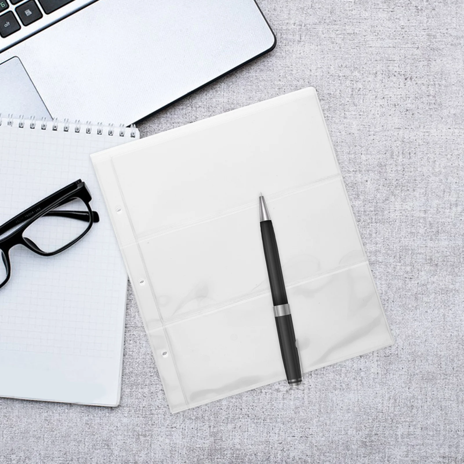 حاملات الأوراق النقدية الشفافة، حافظة نقود تذكارية من مادة PVC، صفحة ألبوم مجموعة صغيرة محمولة لعرض تخزين النقود