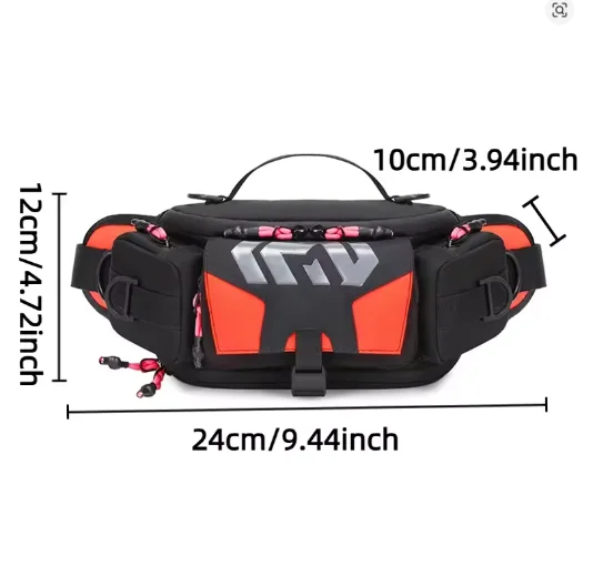 

Men's Waist & Chest Crossbody Bag,Waterproof Breathable Durable Fanny Pack for Outdoor Sports Cycling Hiking Casual Tactical Use