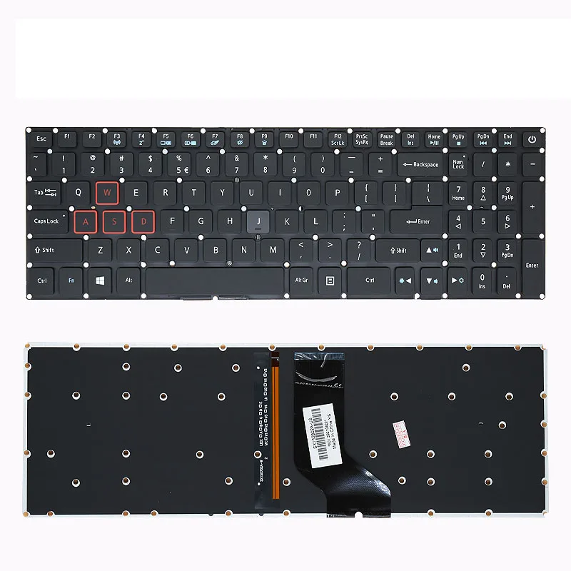 Imagem -03 - para Acer Predator Helios 300 G3571 G3-572 G3-573 Ph317-51 Ph315-51 Ph317-52 Vx5-591 N17c1 Vx15 Vx5793 Teclado Novo us fr ru br