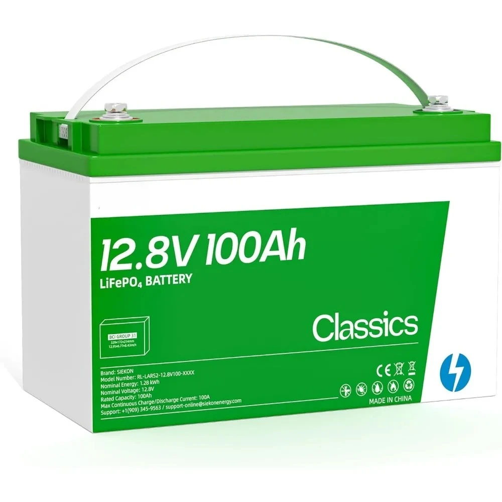 

Lithium LiFePO4 Deep Cycle Battery, Low-temp Protection, 4000-15000 Cycletimes, Perfect for Homeback up Power, Solar Power