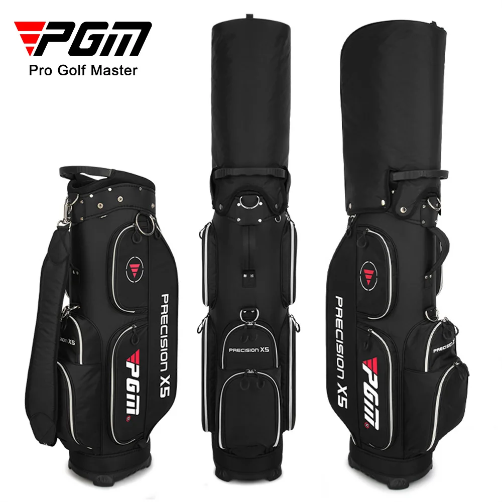 PGM Lightweight Golf Bag Men's and Women's Standard Bag Waterproof Nylon Cloth Large Capacity Golf Club Bag with Insertion Hole