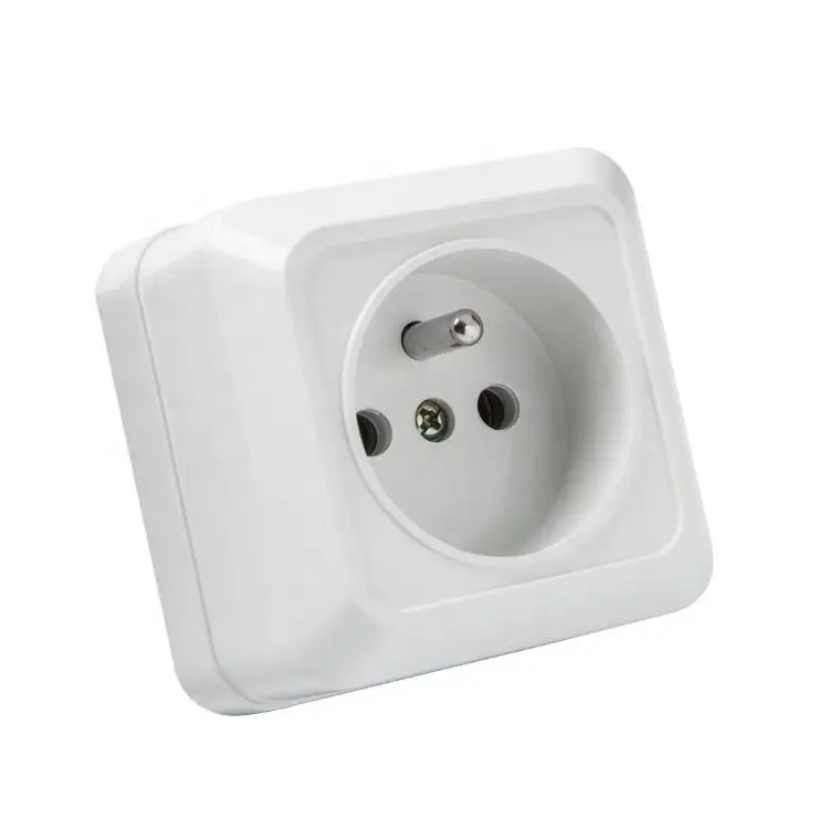 YW-1806-F Switch French wall socket/ Euro socket with earthing