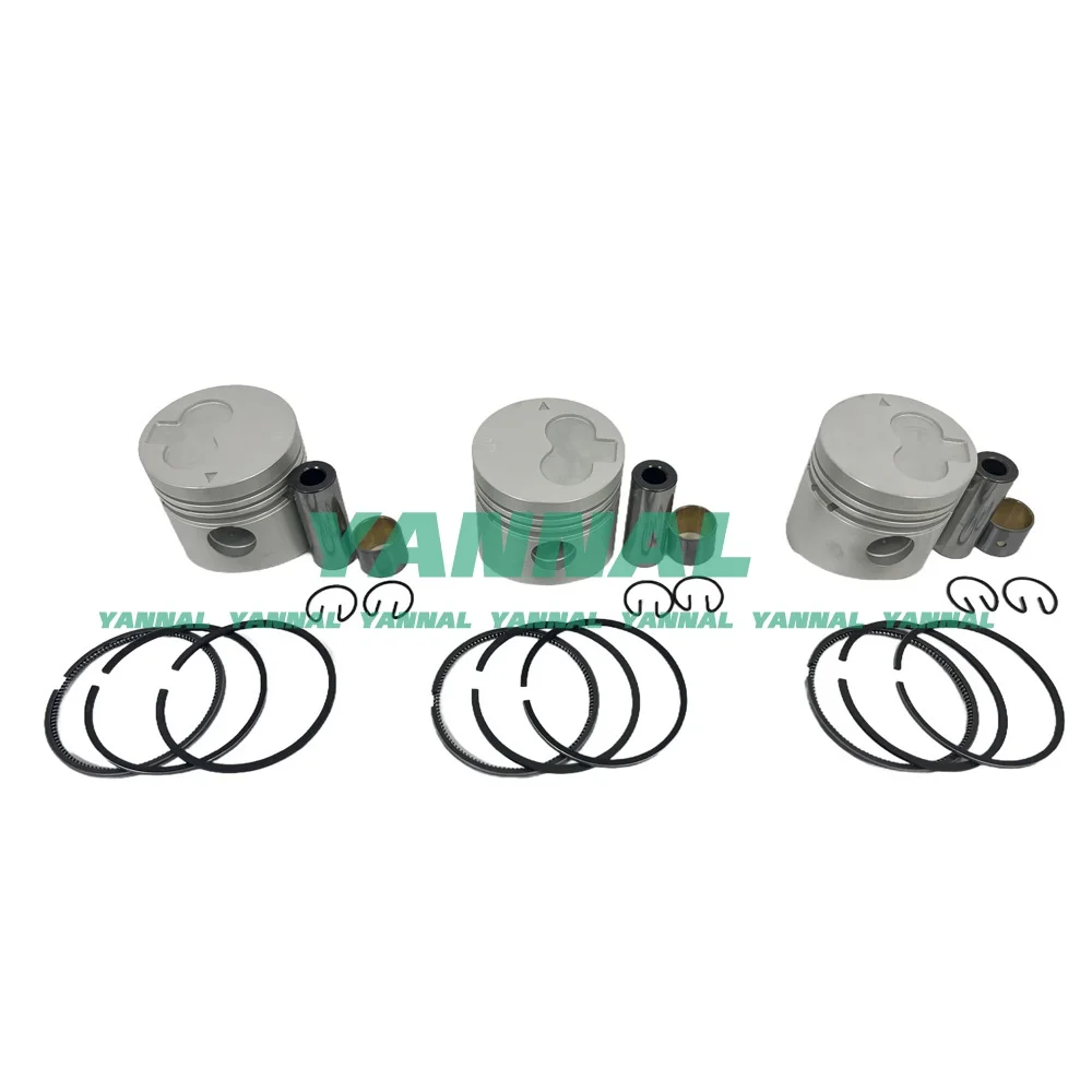 76MM Double Leaf Piston With Piston Rings For Mitsubishi K3H Engine Parts