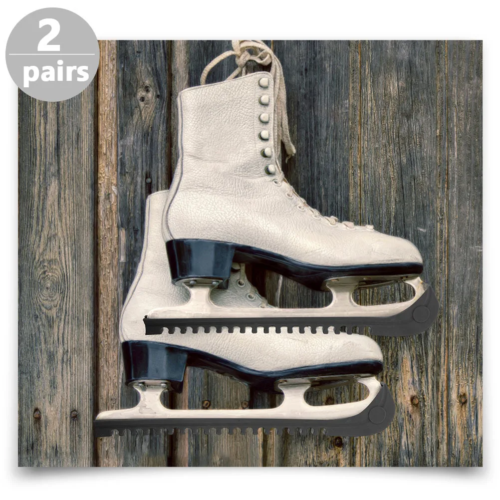 

2Pairs Ice Skate Blade Protectors Durable Practical Guards Covers for Hockey Skates Figure Skates Blades Protection