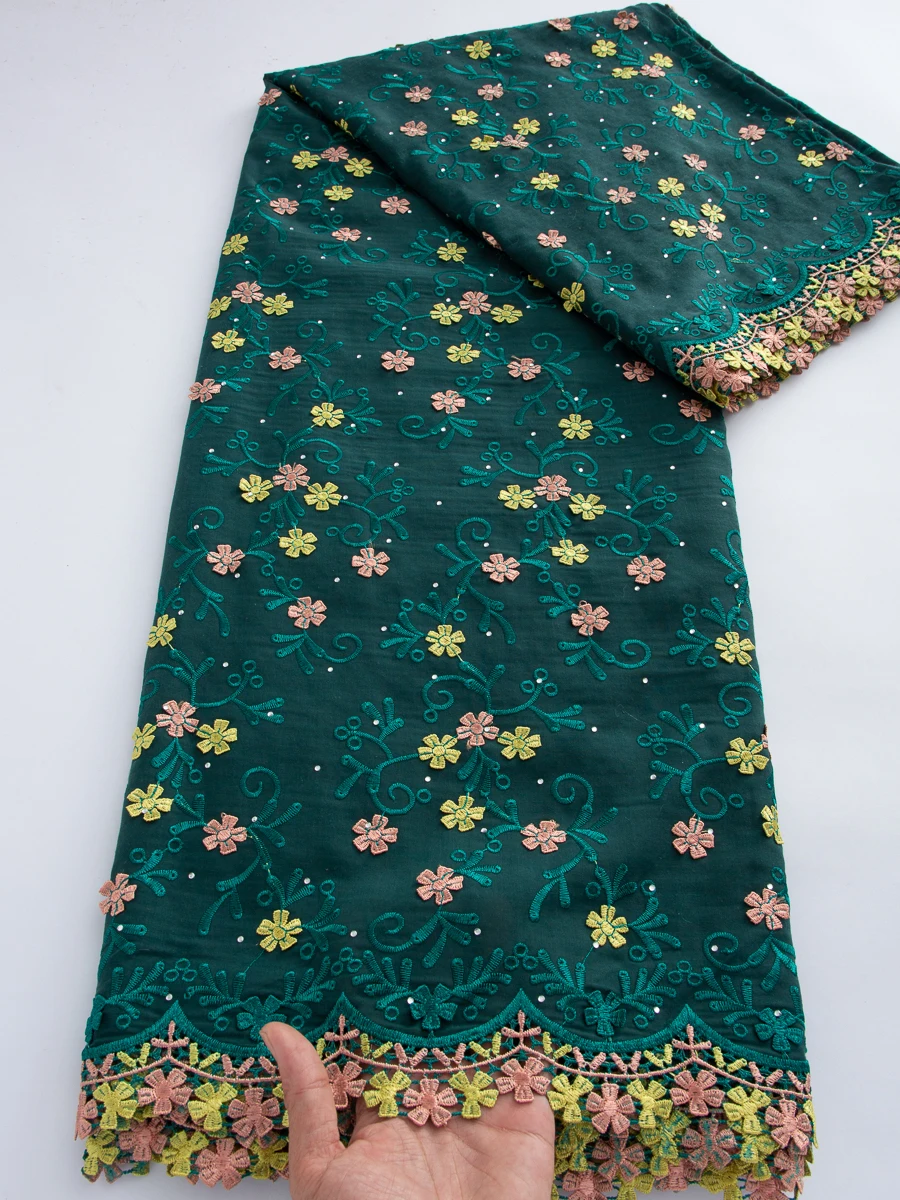 Tela de encaje de algodón bord - Embroidery Abaya reseña y precio