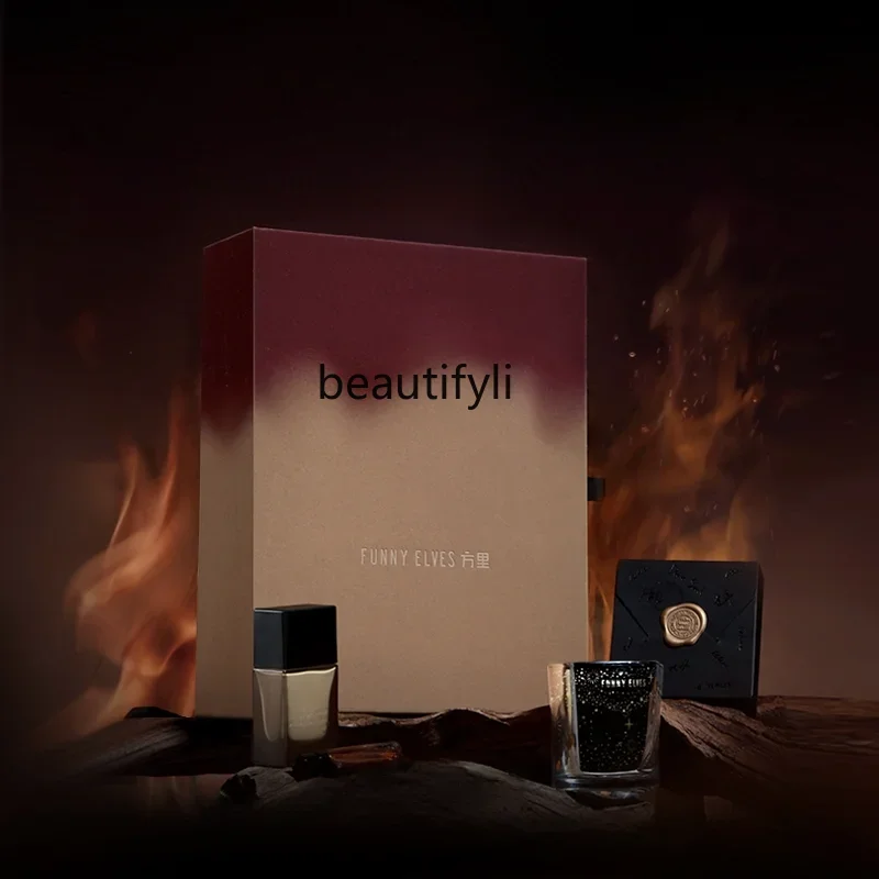 yj Burning Gift Box Longwear Foundation Loose Power Fragrance Perfume Bottom Finishing Set