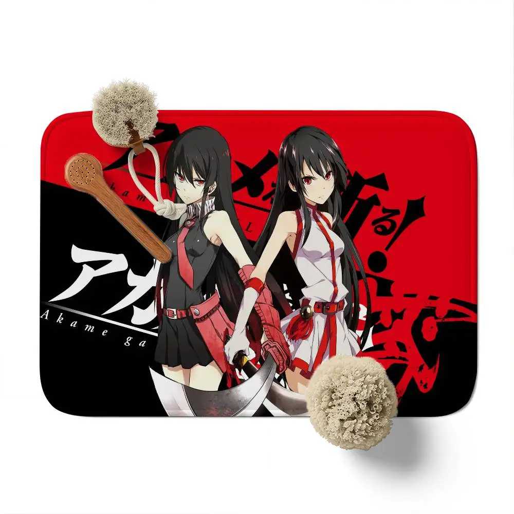 

AkameS Ga KillS Floor Mat Printed Large Carpets Room And Bedroom Carpets Bathroom Anti Slip Door MATS Small Carpets