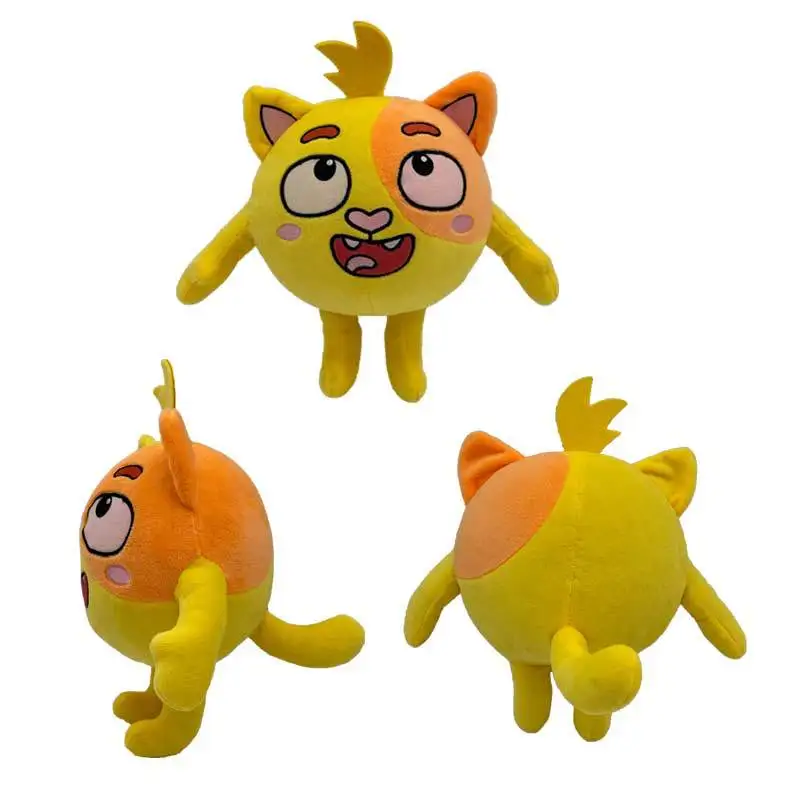 Bonecas Anime de pelúcia para crianças, brinquedos de pelúcia, gato dos desenhos animados, rinoceronte, ouriço, músicas fofas, presentes de aniversário, zoológico, 24cm