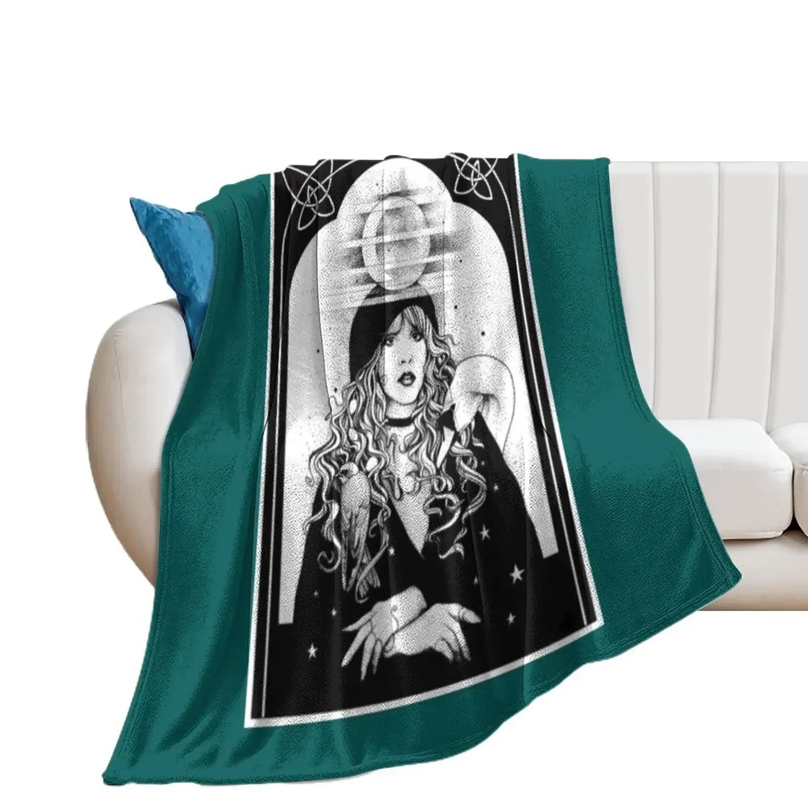 Stevie Nicks Vintage Stevie Nicks Legend Live Forever Love Music Throw Blanket Giant Sofa Travel christmas gifts Blankets