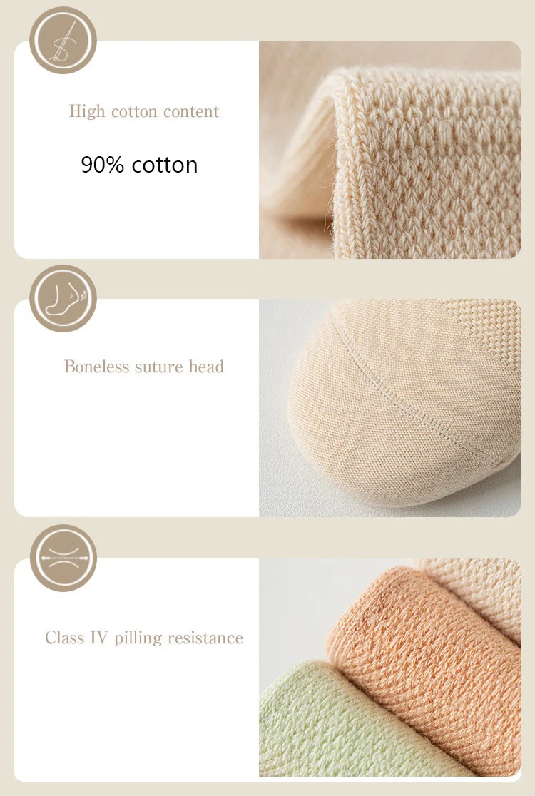 4 Paar rutschfeste Yoga-Socken für Damen, Baumwolle, niedrig geschnitten, Pilates-Socken, Gym, Fitness, Tanz, Sport, Bodensocken mit kurzem Griff – Detail 2