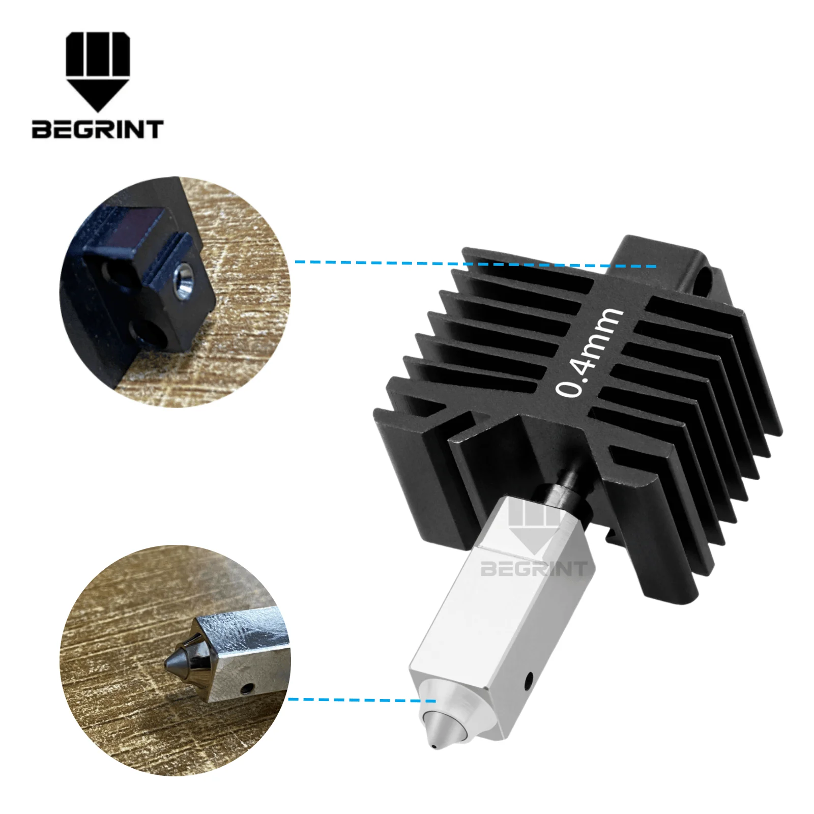 สําหรับ Bambu Lab X1C/P1P/P1S เหล็กชุบแข็ง Hot End หัวพิมพ์ all-in-one Quick Swap kit สําหรับ Bambulab 3D เครื่องพิมพ์เปลี่ยนส่วน