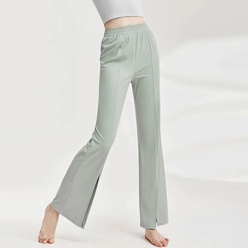 

Split-ended micro-flared pants women's high waist and thin modern classical dance practice trousers art test body adult model