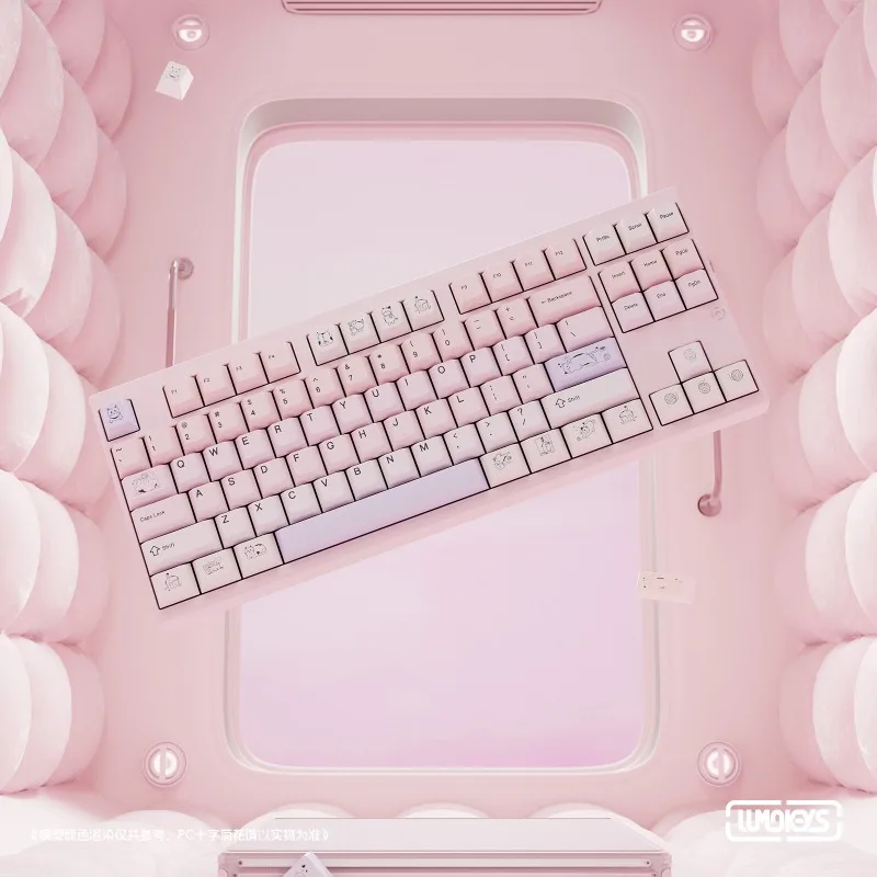 

Cat-lumo Theme Keycaps Set 220key Customized PBT Sublimation Cherry Profile Keyboard Caps for Mechanical Keyboard Accessories