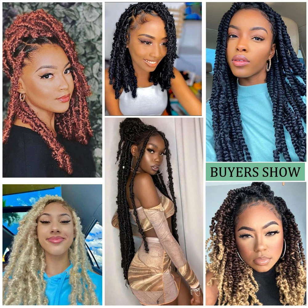 Marley Hair Afro Kinky Twist Crochet Hair Braids Marley Braid Hair 18inch Senegalese Curly Crochet Hair Synthetic Braiding Hair