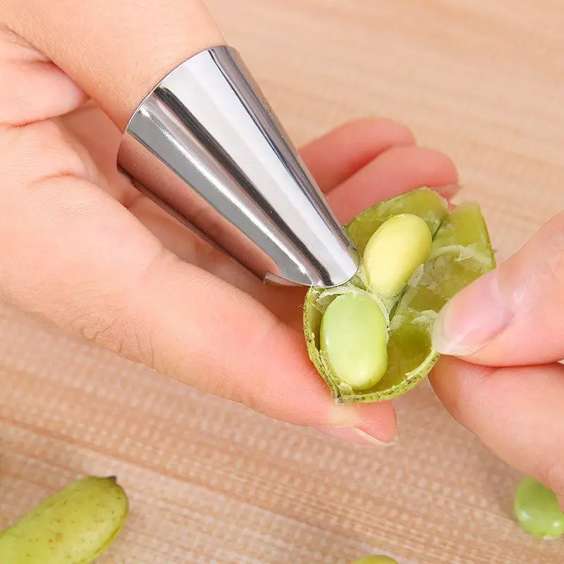 Pea peeling tool, iron nail set, diamond horn, broad bean, pine nut, pistachio peeling tool, anti cutting hand protector