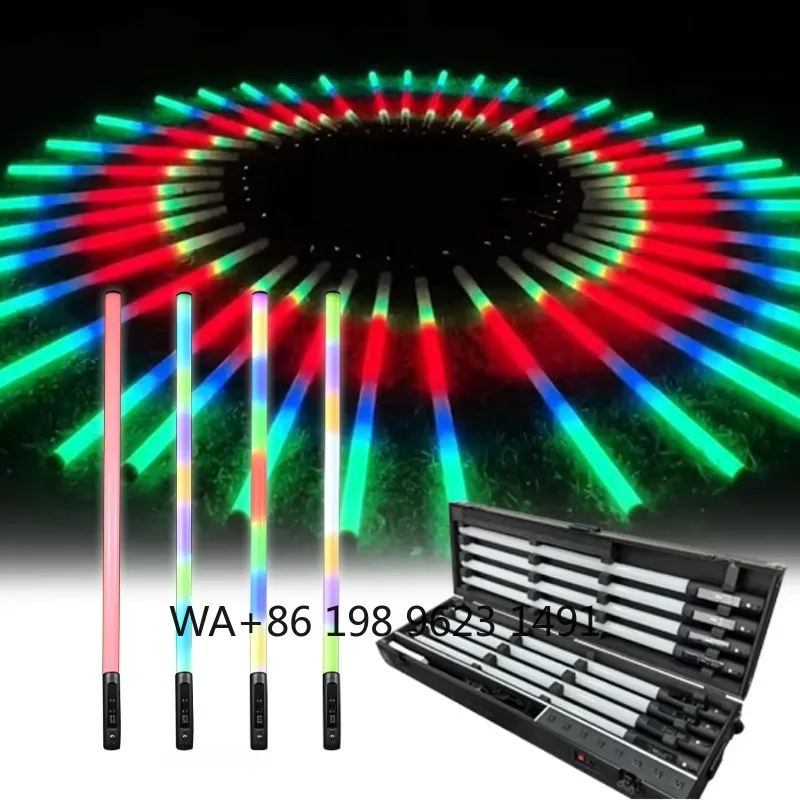 

IP65 Wireless RGBW 360° LED Pixel Tube Portable Stage Light for Concert Disco Wedding Party Event