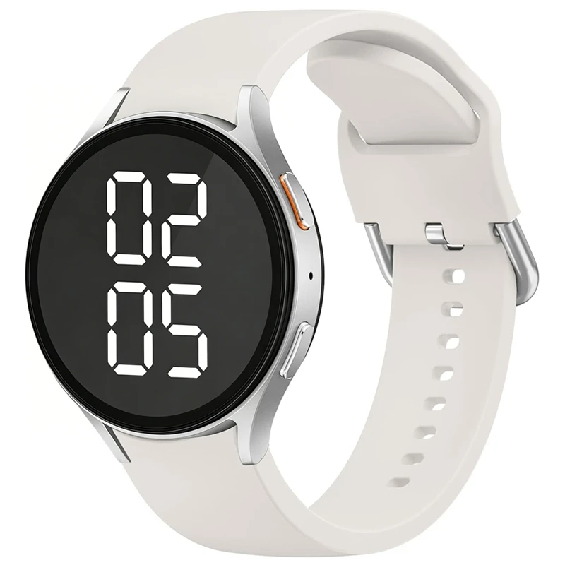 Pulseira de Silicone para Samsung Galaxy Watch 7 6 5 4 40mm 44mm Pro 45mm Sport 20mm Bracelete Galaxy Watch6 Classic 43mm 47mm