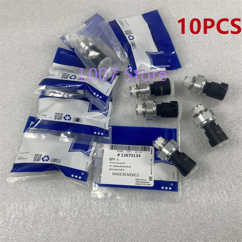 10PCS Engine Oil Pressure Sensor Switch For Chevrolet Cadillac Silverado GMC 2009-2017 Hummer H2 H3 Pontiac NO:12673134 12621234