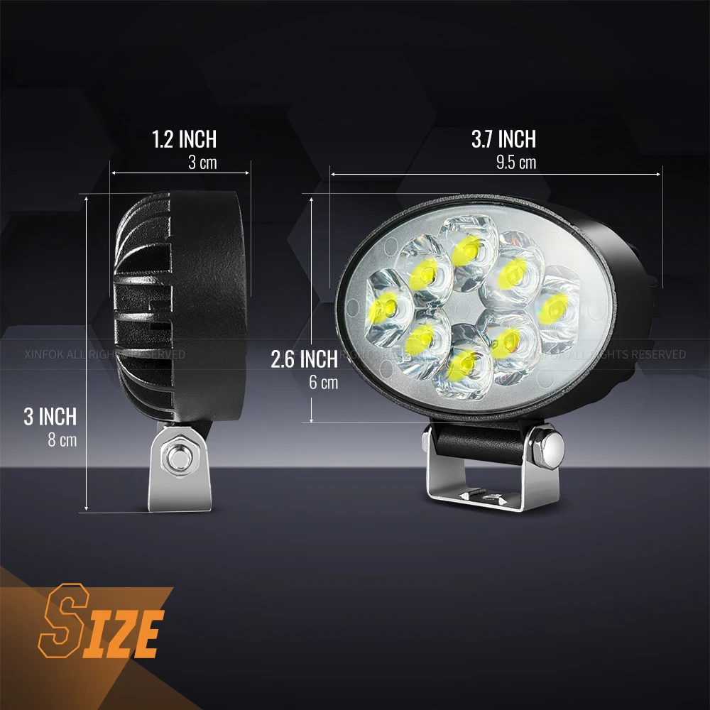 Car LED Work Light Off Road Combo Beam 3030 SMD Super Bright Flood Spot 6500K DC 12-24 volt faretti camion 4x4 4WD