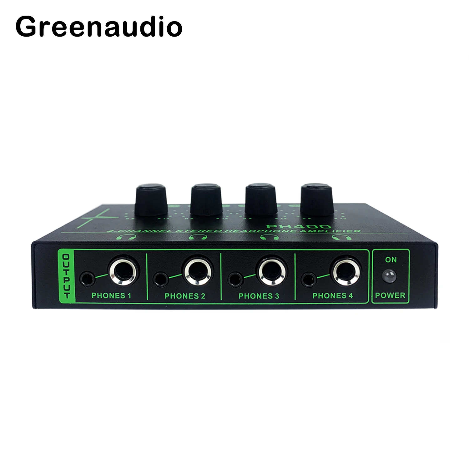 GAX-PH400 Peralatan Mixer Output Profesional Pemisah Amplifier Headphone 4 Saluran Profesional RGB Baru