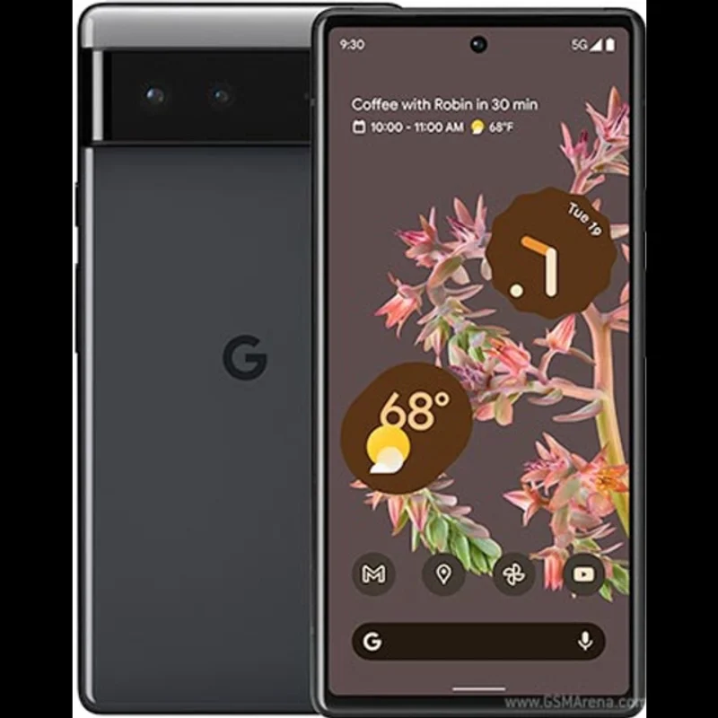 Google - Pixel 6 Stormy Black (256gb) - Grade C  Genuine Refurbished Unlocked, Includes Charging Cable Shipped from US