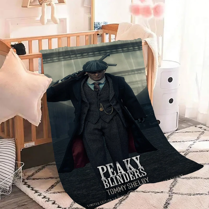 

P-Peaky B-Blinders TV Play Throw Thick and Warm Fleece Blanket Fluffy Bed Blankets for Decorative Sofa Microfiber Bedding Knee