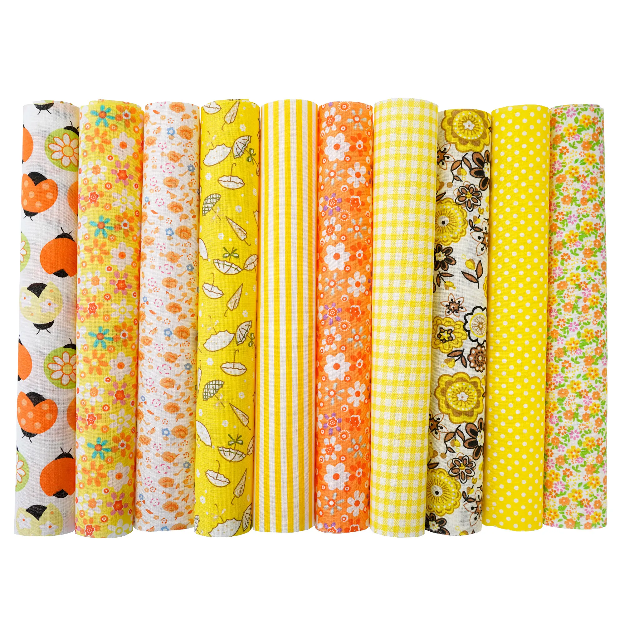 100PCS 25x25cm/10x10cm Quadrate Baumwolle Handwerk Floral Stoff Tücher für DIY Bündel Patchwork Quilten Nähen Scrapbooking Artcraft – Detail 15