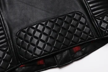 New Sheepskin Genuine Leather Jacket Oblique Zipper Fashion Motocycle Slim Jackets Soft Spring and Autum Clothing Short Coat 5 New Sheepskin Genuine Leather Jacket Oblique Zipper Fashion Motocycle Slim Jackets Soft Spring and Autum Clothing Short Coat 5