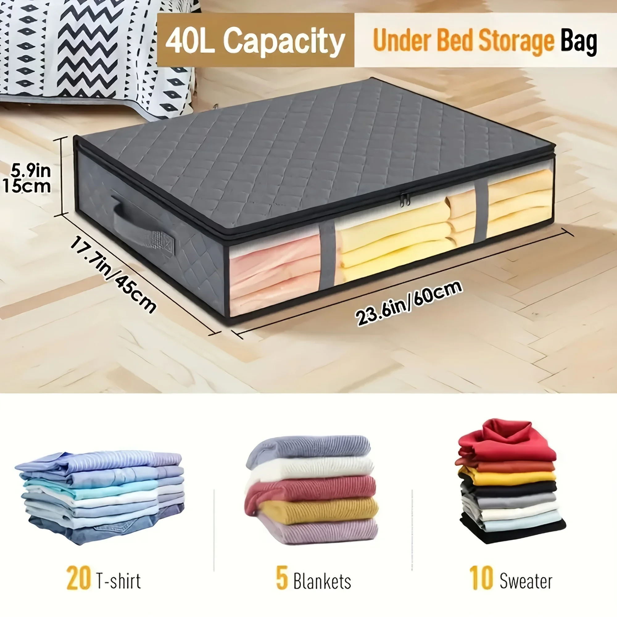 Thumbnail 2 - #27 Trending Under Bed Storage Bags Right Now