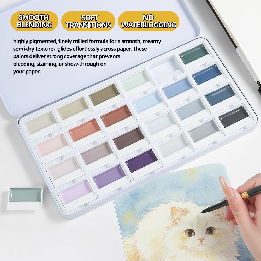 24-color-opaque-semi-moist-solid-watercolor-paint-set-art-supplies-for-artists-beginner-painters-amateur-hobbyists-pain