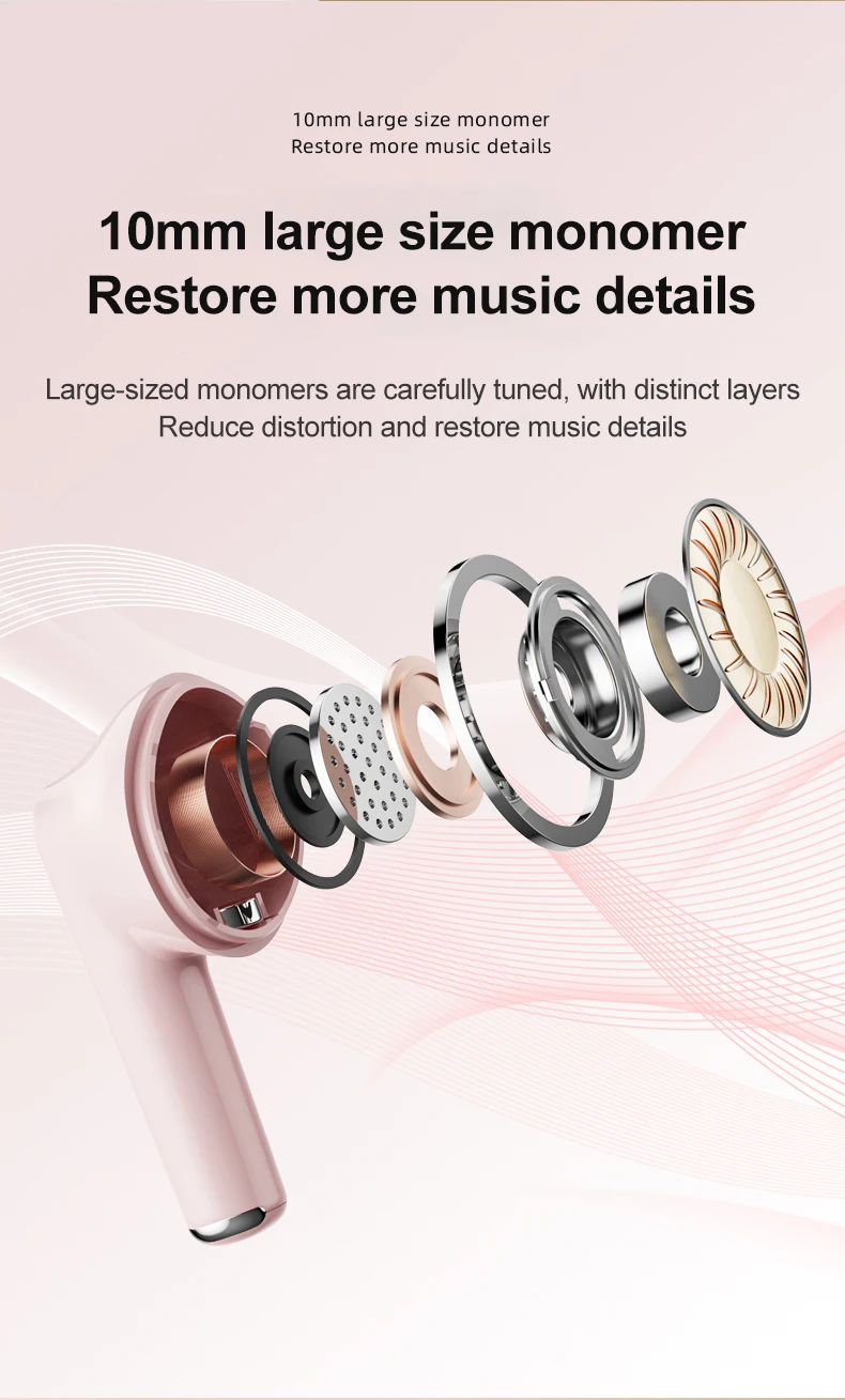 Original Lenovo LP3 Pro Earphones Wireless Bluetooth 5.3 Headphones Lp3pro HIFI Sound Noise Reduction Low Latency Sports Earbuds