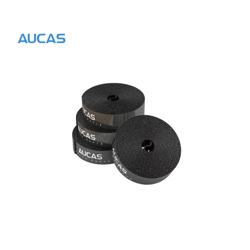 

AUCAS Flexible Cable Ties Black Color 5 meter Length Durable Adhensive Nylon Cables Tie