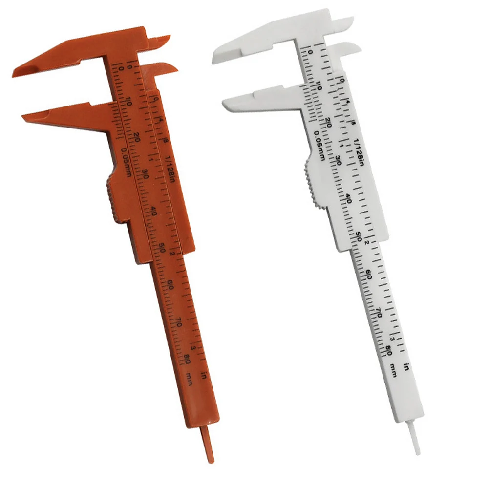 2 pçs calibre de pinça mini vernier caliper medição precisa design compacto fácil de transportar construção leve 10.7*4.5 cm