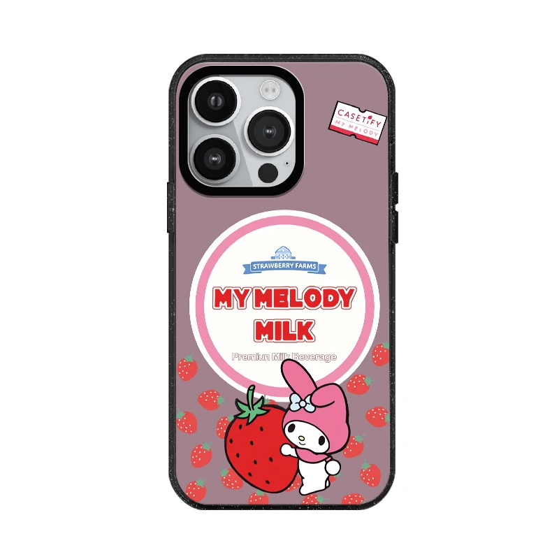 Akrylowe etui na telefon Sanrio Anime Pink Melody z MagSafe do iPhone\'a 16 15 14 13 12 11 Pro Max Plus Anti-drop Back Cover