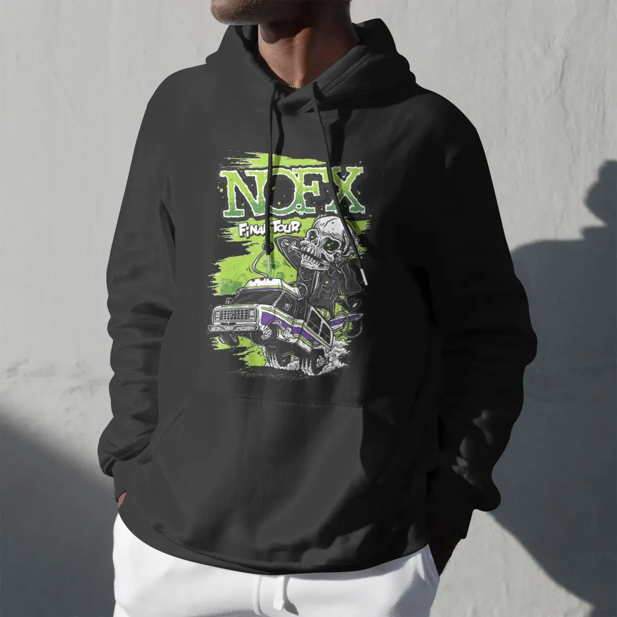 

Man Nofx Skull Punk Band Hoodie Fleece Lined Thick Hoodies Pullover Sweatshirts Long Sleeve Shirts