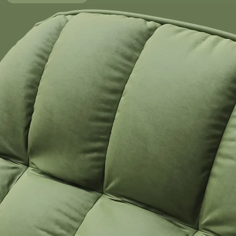 Nordic Green Chair Luxury Ergonomic Rocking Lazy Sofa Chair Living Room Design Poltrona Reclinabile Japanese House Furniture image 5