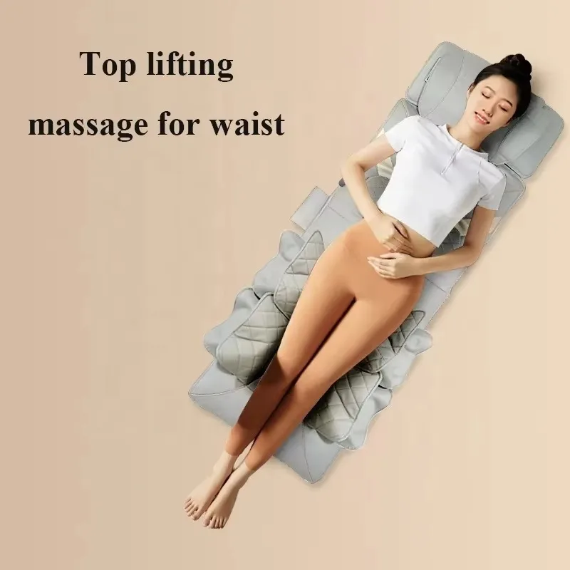 High Quality Adjustable 4D Stretching Full Body Thai Yoga massage Mat Air Compression Electric Massage Mattress with Heat