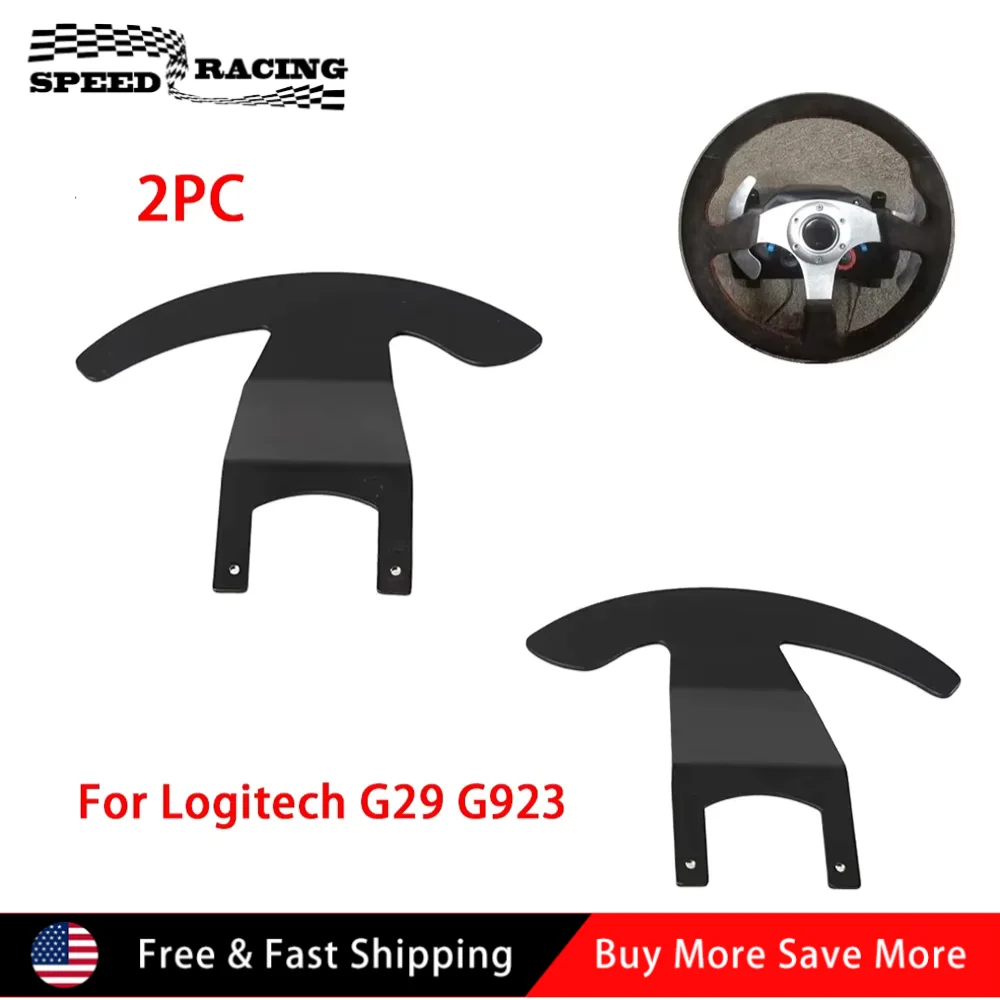 

2pcs High Quality Durable Metal Heavy Duty Paddle Shifter Upgrade Steering Wheel Controller Concave For Logitech G25 G27 SW-1053