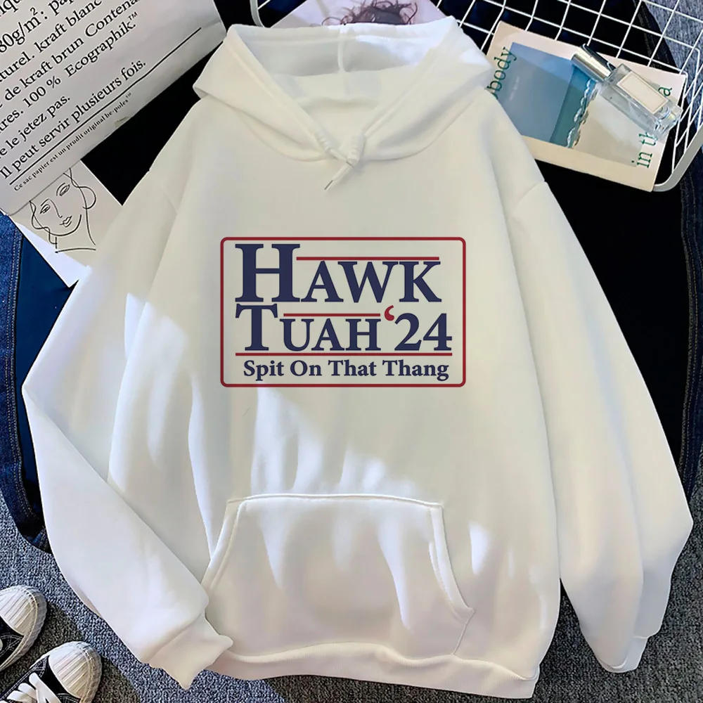 

Hawk Tuah hoodies women vintage Winter clothing sweatshirts women gothic Hooded Shirt