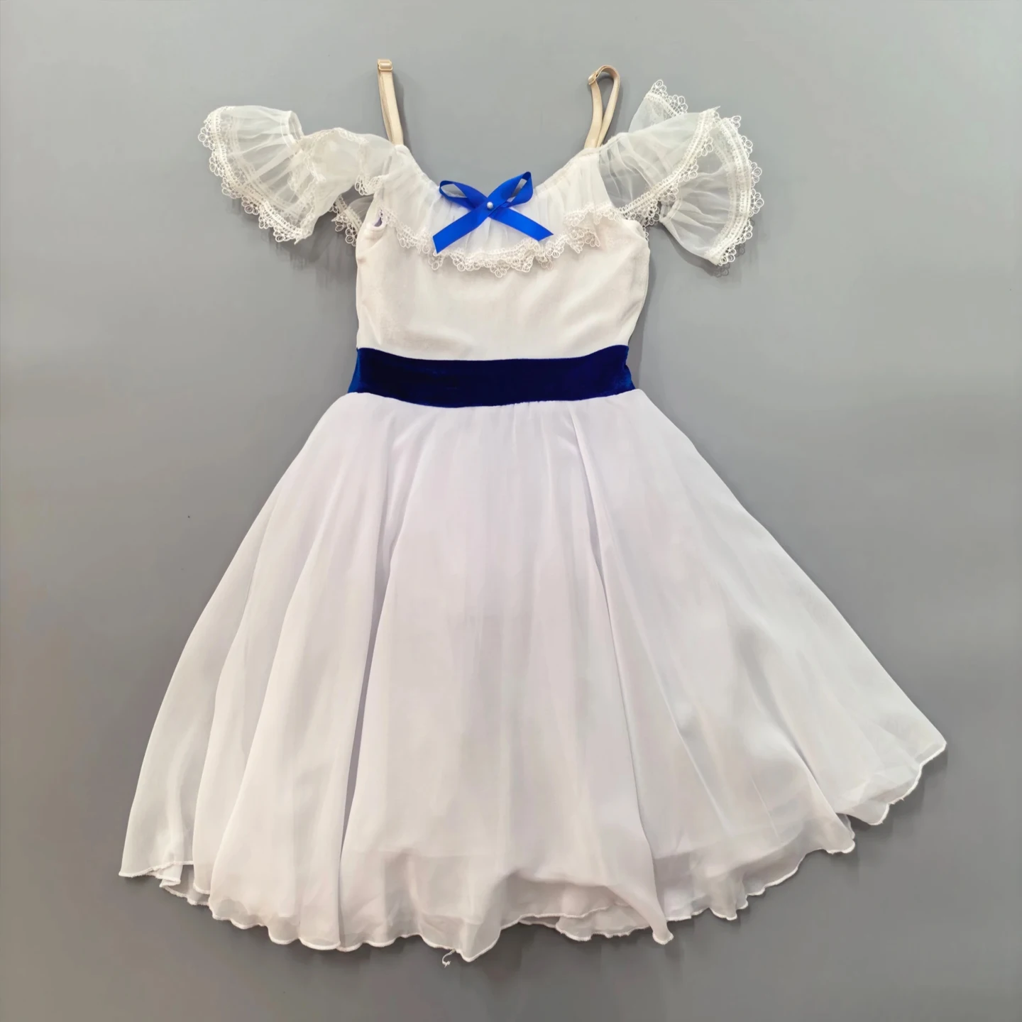 女の子白バレリーナドレス女性チュチュバレエスカートパフォーマンス衣装ダンス卒業パーティーバレエドレス