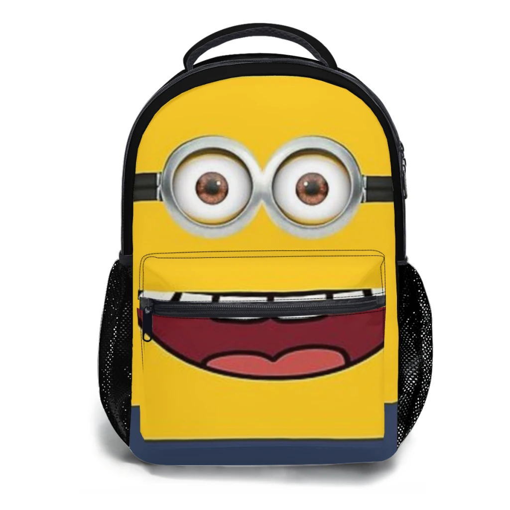 Miniion-Stil Augen neue weibliche Mode Kinder hohe Kapazität wasserdichten College-Rucksack trend ige Mädchen Laptop Schult aschen 17 Zoll ﻿