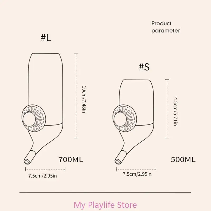 플라스틱 애완견 물 마시는 분수 병 피더, 햄스터 고양이 애완 동물 디펜서 피더 케이지, 걸이식 병, 500ml, 700ml