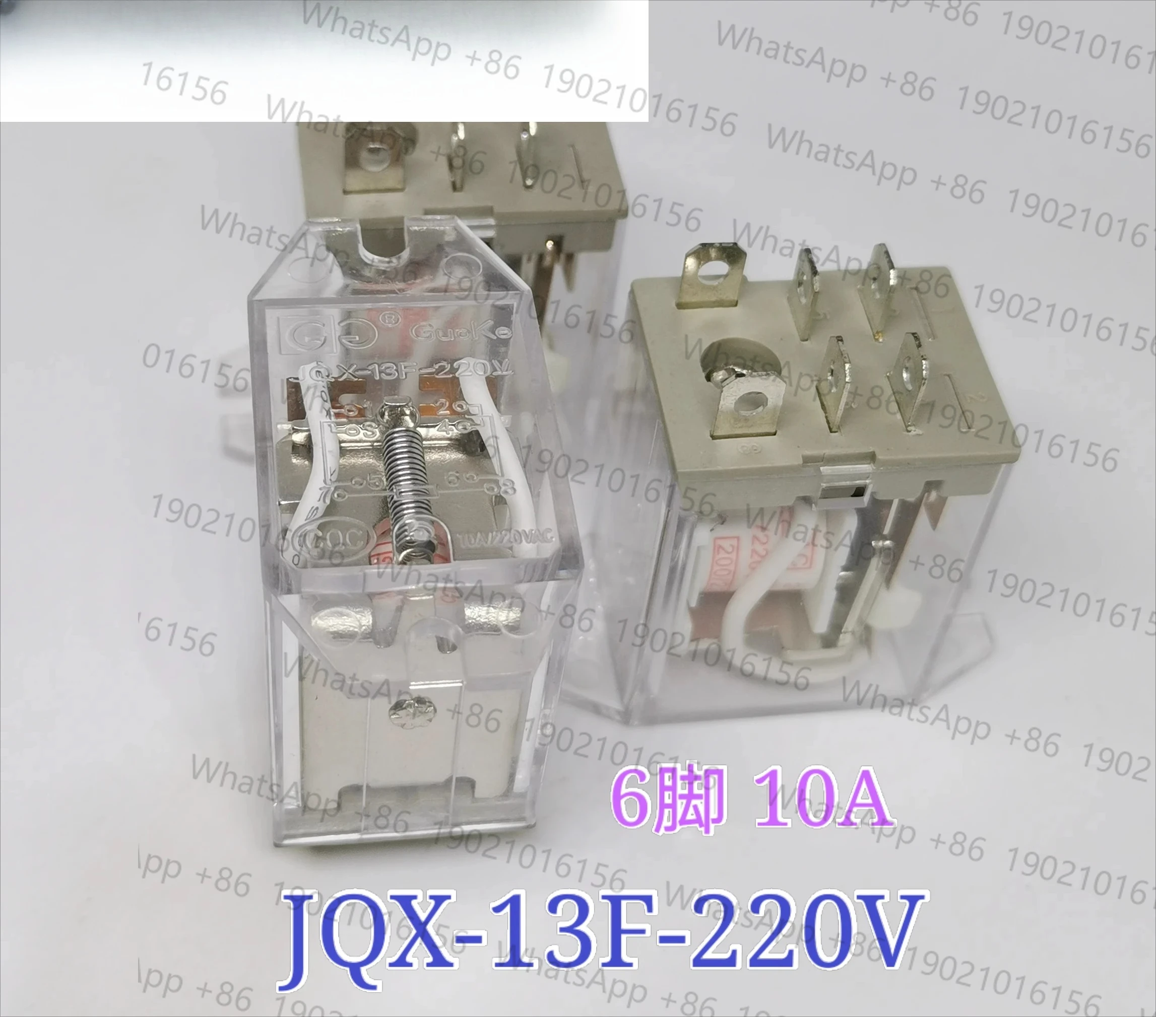 

10pcs Electric door rolling shutter door disinfection cabinet microwave oven relay JQX-13F-220V 6-pin AC220V