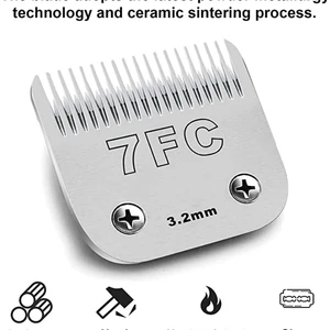 3F 4F 5F 7F 9 #10 #30 #40 #50 # Profissional Pet Clipper Lâmina A5 Lâmina Fit A maioria Andis Oster Clippers Pet Clippers Lâmina De Cerâmica 8 principais vendas lâminas pet - №8