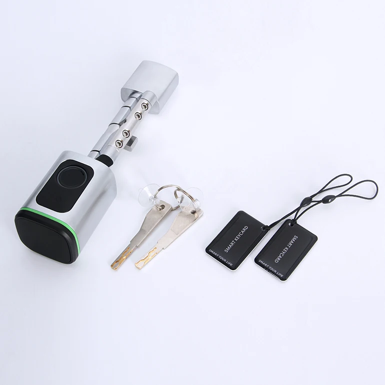 2026 European Standard Tuya Ble Biometric Fingerprint Electronic Cylinder Smart Door Lock TTlock for Home and Apartment