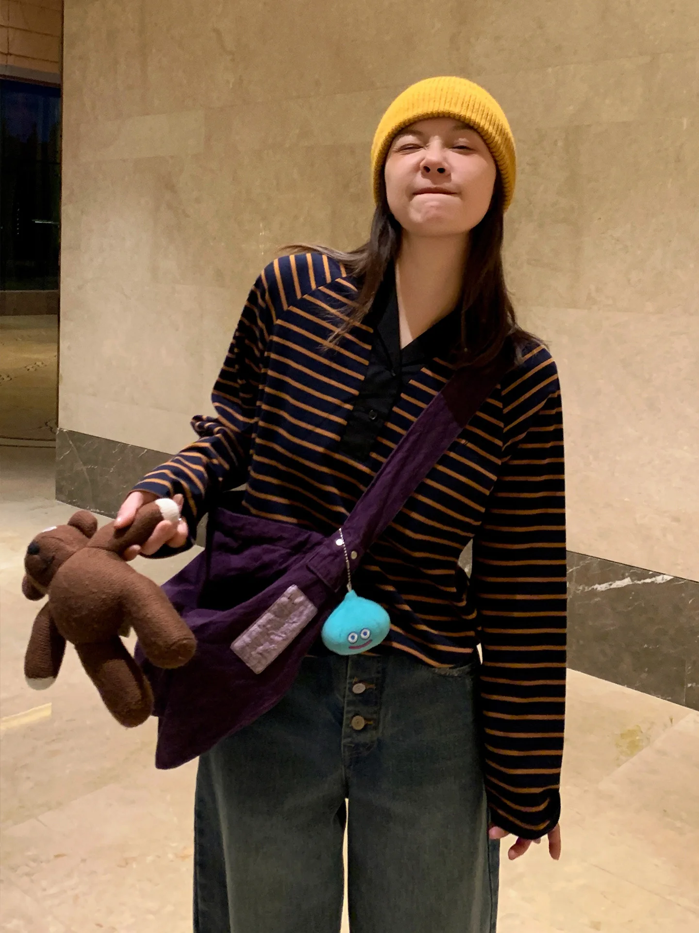 

Новая осенняя женская футболка Libelina Sisy в полоску с длинным рукавом, в корейском стиле, для повседневной носки, с цветовыми блоками