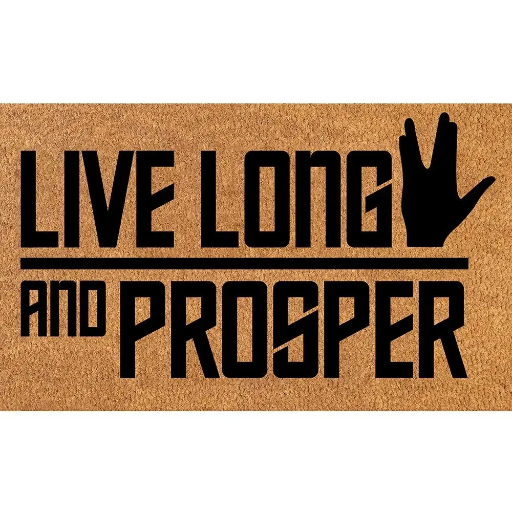 Live Long And Prosper felpudo puerta entrada,Non-Slip Rubber Spanish Doormat, Welcome Felpudo felpudo entrada casa Door Mat