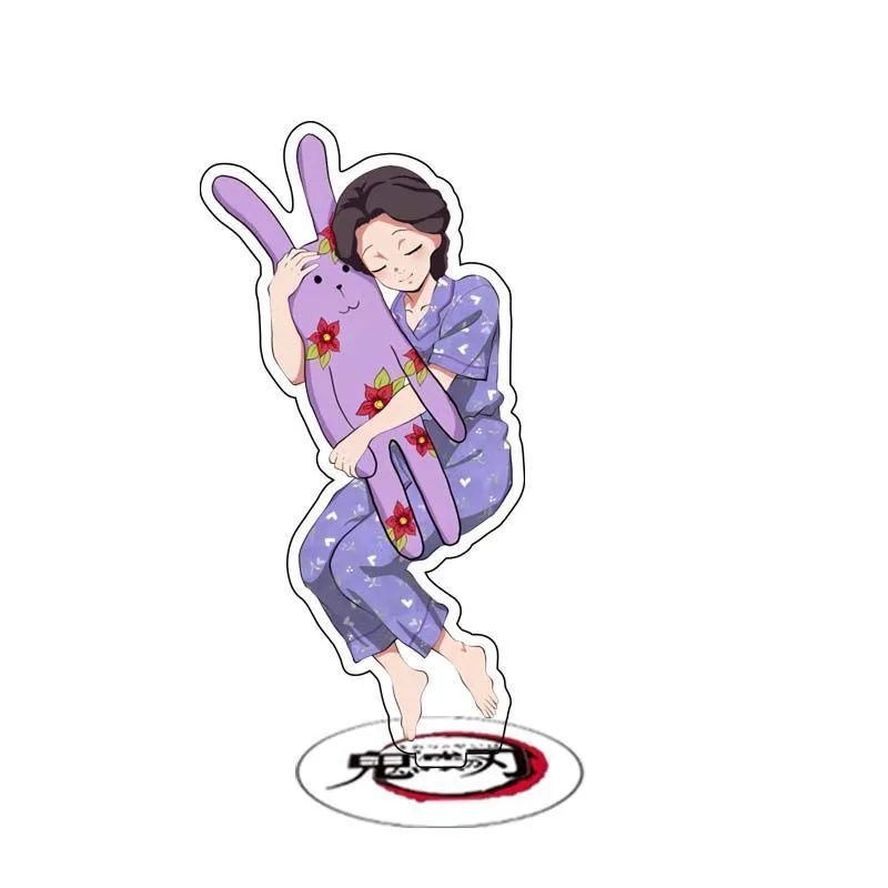 Demon Slayer: Kimetsu No Yaiba Akrylowy Stojak Figurka Kamado Tanjirou Kamado Nezuko Anime Peryferia Śliczna Kreskówkowa Ozdoba na Biurko